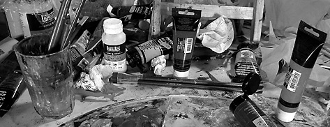 Picture of painting materials